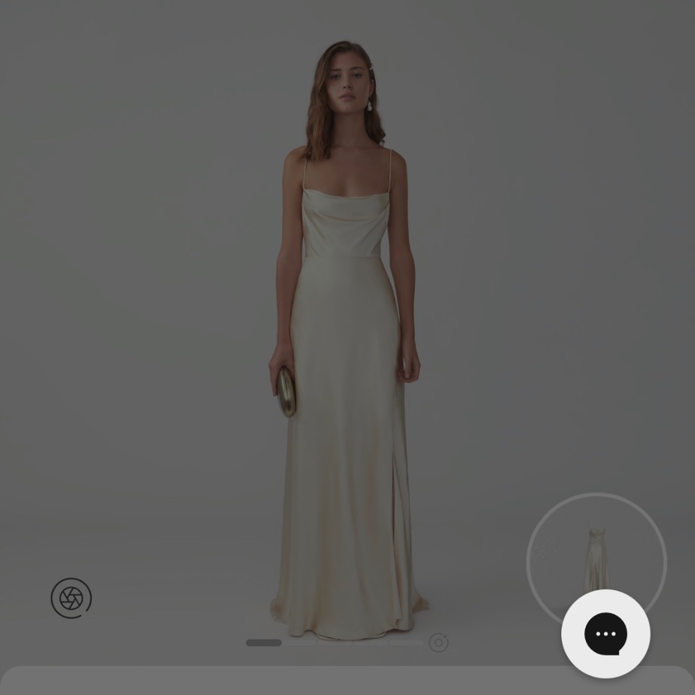 Fame And Partners Strappy Draped Gown